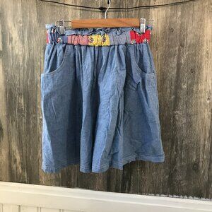 Susan Bristol 100% cotton high waist patchwork shorts size 12